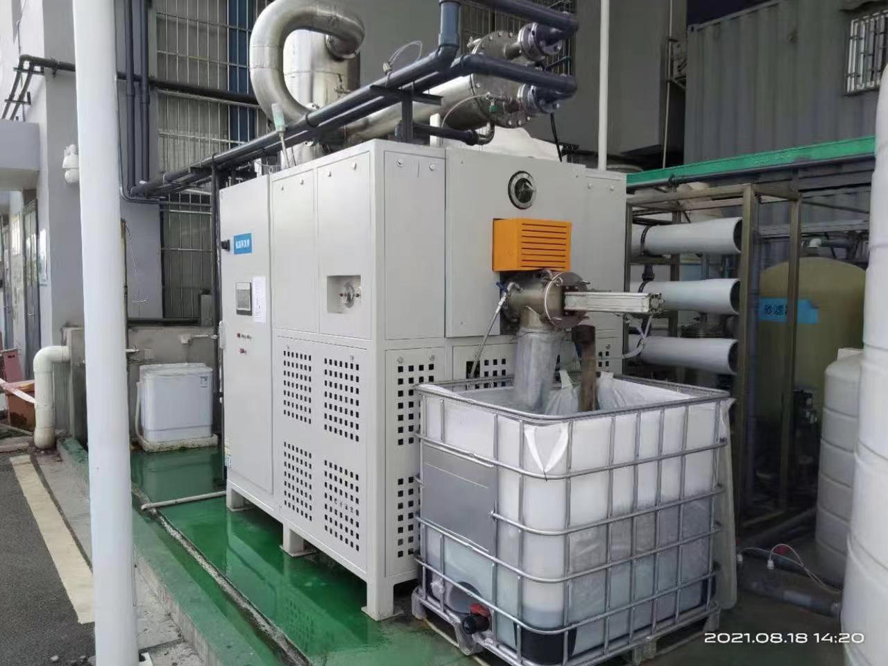安义县湖南某新材料有限公司FY-ZQ-JJ-5T蒸汽低温结晶蒸发设备高盐硫酸废水案例